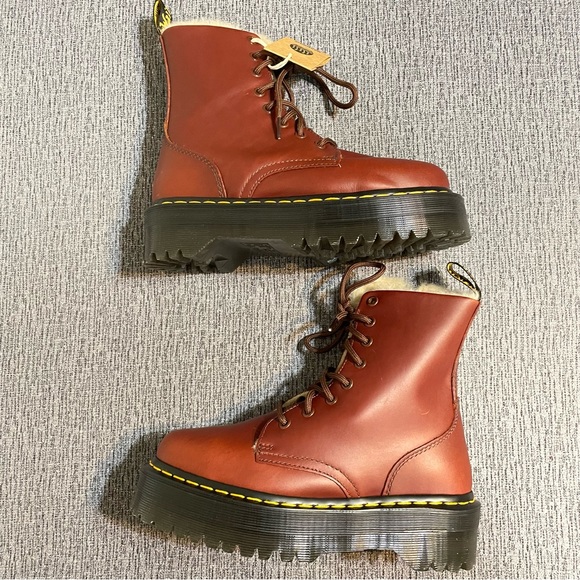 Dr. Martens Jadon Faux Fur Lined Lug Sole Boots - Picture 5 of 16